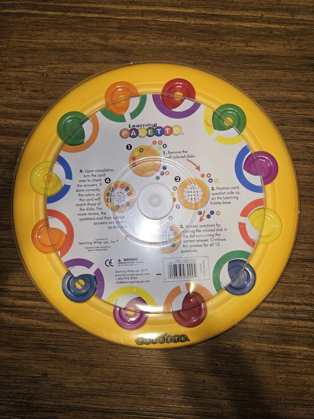 Learning Palette Color Sorting Toy - Yellow